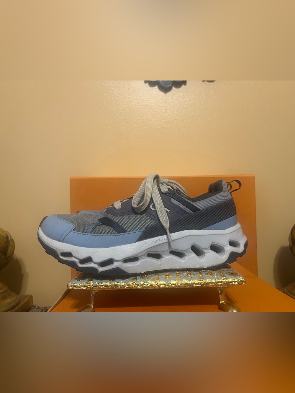 On Cloudhorizon Chambray Arctic Men’s Low Top Lace-Up Athletic Sneakers US 7.5